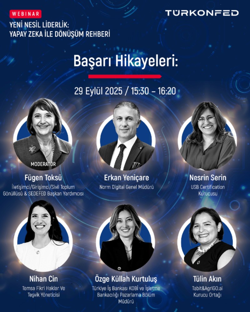 USB Certification Kurucu & CEO’su Nesrin SERİN, “Yeni Nesil Liderlik: Yapay Zekâ ile Dönüşüm Rehberi” Webinarında Konuştu