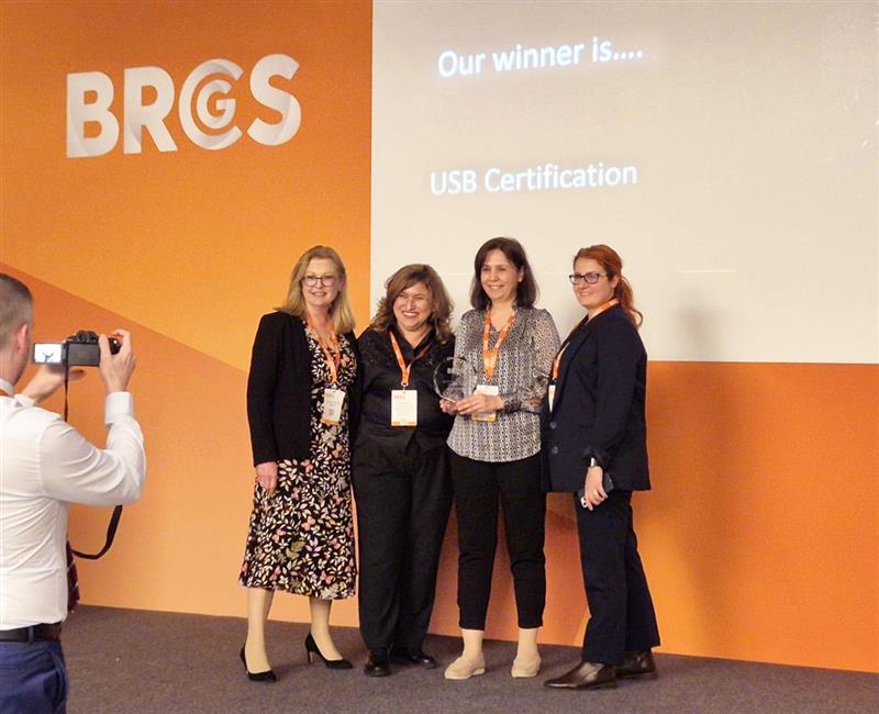 USB Certification Wins the BRCGS 2025 Certification Body of the Year Award!